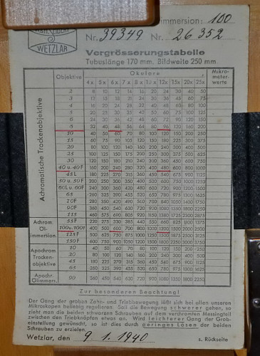 Старинный Немецкий микроскоп "W. & H. Seibert Wetzlar" в деревянном кофре