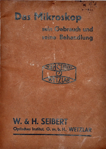 Старинный Немецкий микроскоп "W. & H. Seibert Wetzlar" в деревянном кофре