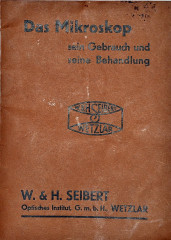 Старинный Немецкий микроскоп "W. &amp; H. Seibert Wetzlar" в деревянном кофре