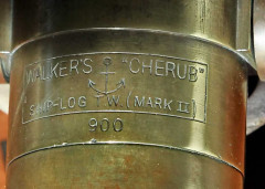 Антикварный вертушечный морской лаг WALKER'S CHERUB (Mark II)