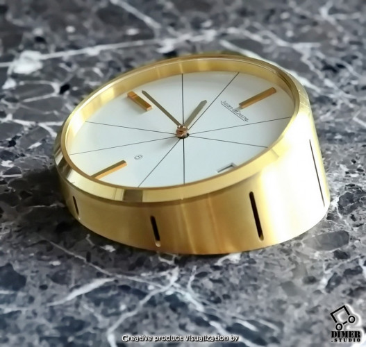 Классические винтажные швейцарские настольные часы "Jaeger-leCoultre" в увесистом металлическом корпусе, произведенные в середине 20 века. Часы в отличном и 100% исправном оригинальном состоянии, на уверенном ходу, Полезный ценный подарок руководителю