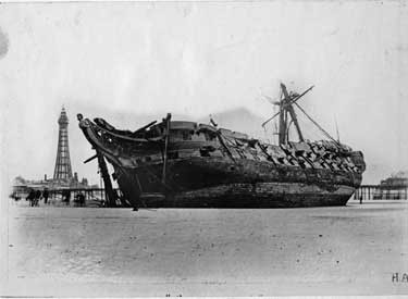 Редкая антикварная трость, сделанная из материалов боевого фрегата HMS Foudroyant - флагманского корабля адмирала Нельсона